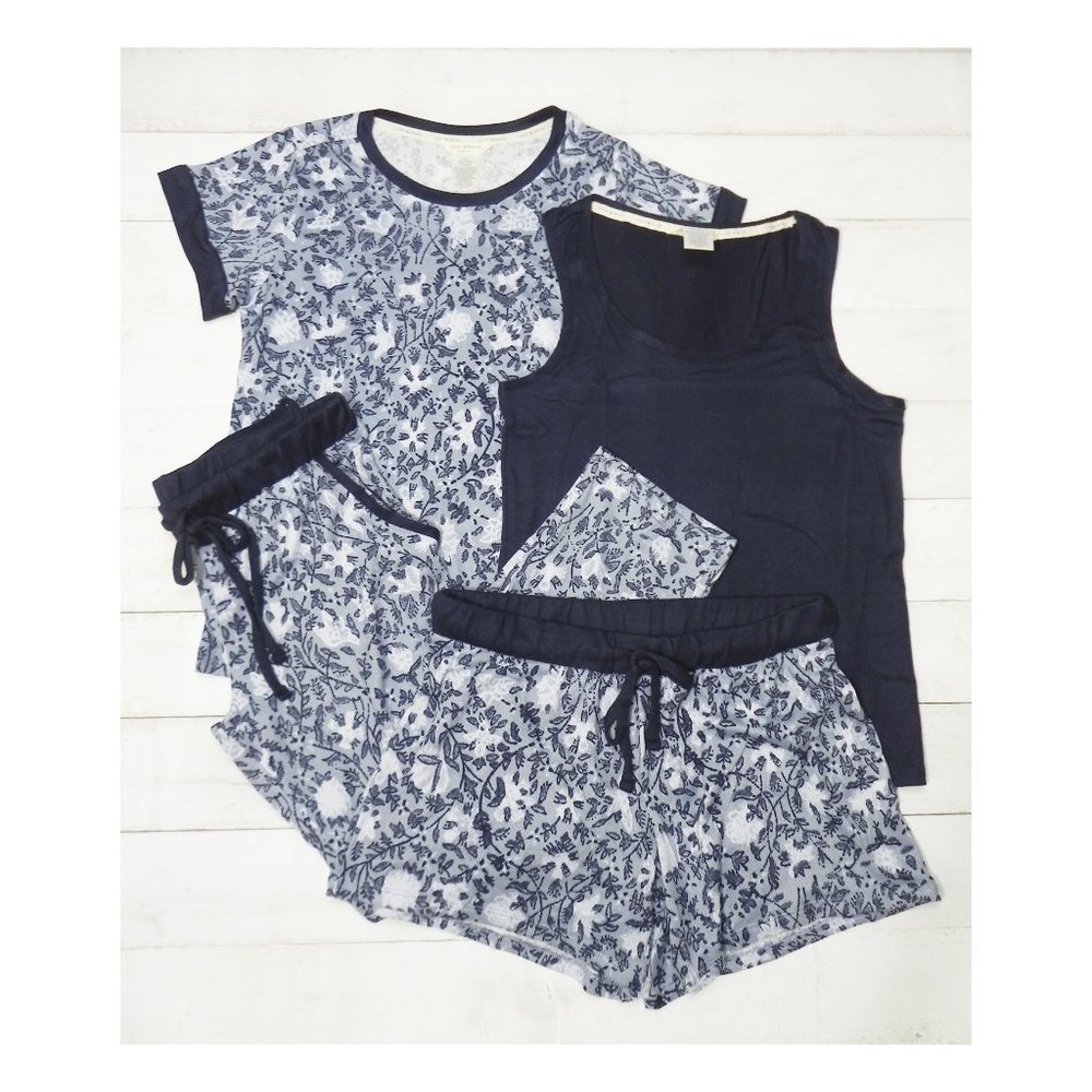 Lucky Brand Women's 4 Piece Pajama Set • Blue • Sz XS • NWT